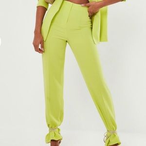 NWT - Missguided Wide Leg Trousers (Orange & Blue)